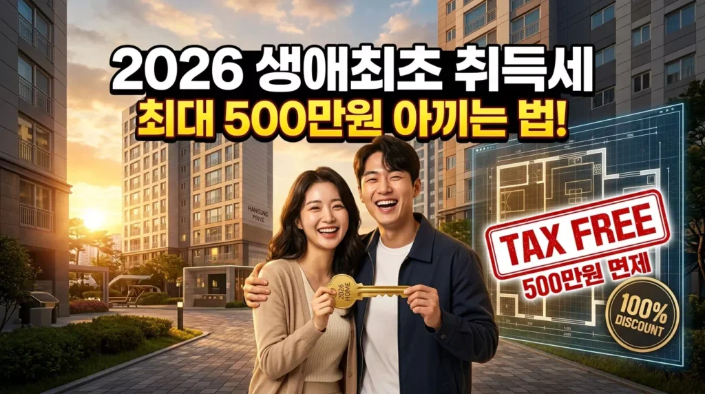 생애 최초 주택 구입 취득세 감면 신청 방법: 2026년 최신 개정안 및 절차 완벽 가이드
