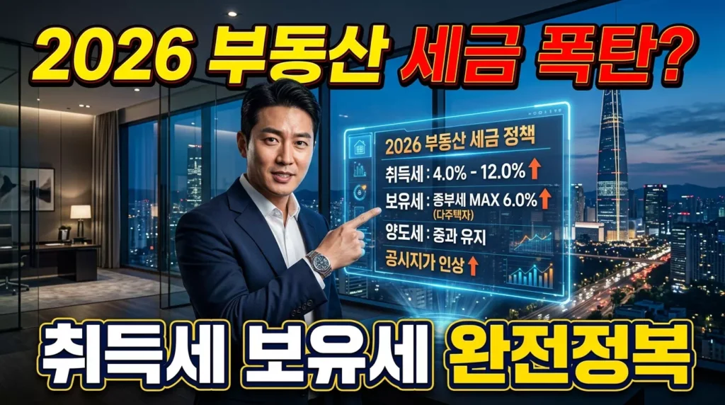 2026년 부동산 취득세 및 보유세 개편안: 변화하는 세제 환경 완벽 분석