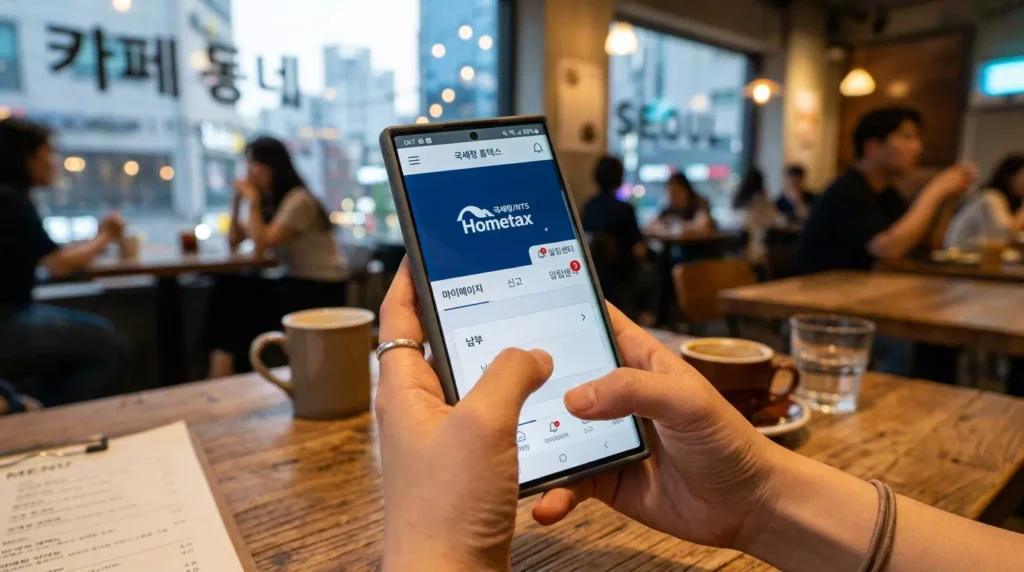 2026 근로장려금 신청 자격 자가진단: 필수 누락 주의사항 5가지 3 스마트폰으로 국세청 홈택스 앱을 통해 2026 근로장려금 신청 자격을 조회하는 모