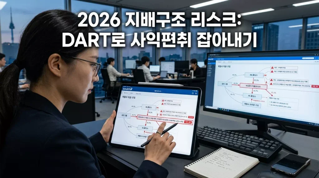 기업 지배구조 대주주 리스크: 실전 사례와 DART 체크리스트 분석 (2026 최신) 1 기업 지배구조 대주주 리스크: 실전 사례와 DART 체크리스트 분석