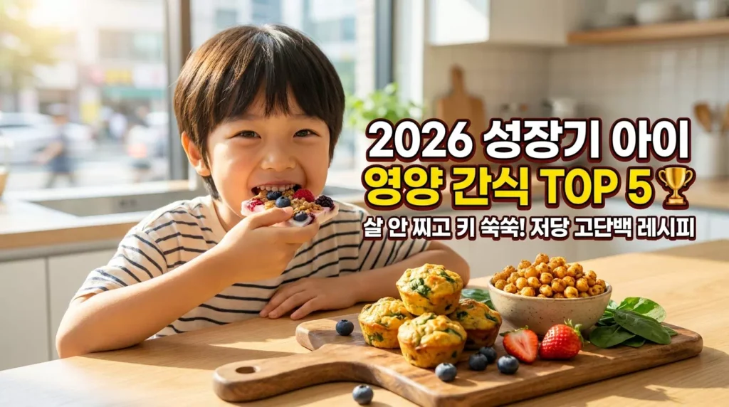 2026 성장기 아이 영양 간식 TOP 5 레시피: 저당 고단백으로 완성하는 키 성장 전략