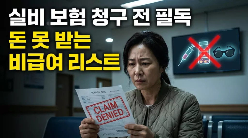 실비 보험 보상하지 않는 항목 리스트 및 지급 거절 예외 규정 총정리