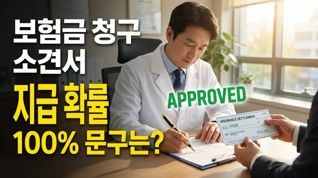 보험금 청구 시 유리한 의사 소견서 작성 팁 및 필수 포함 문구