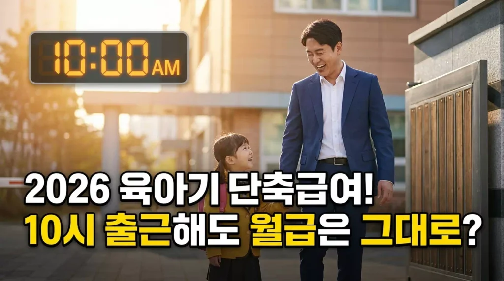 2026년 육아기 근로시간 단축 급여 및 10시 출근제 완벽 정리 가이드