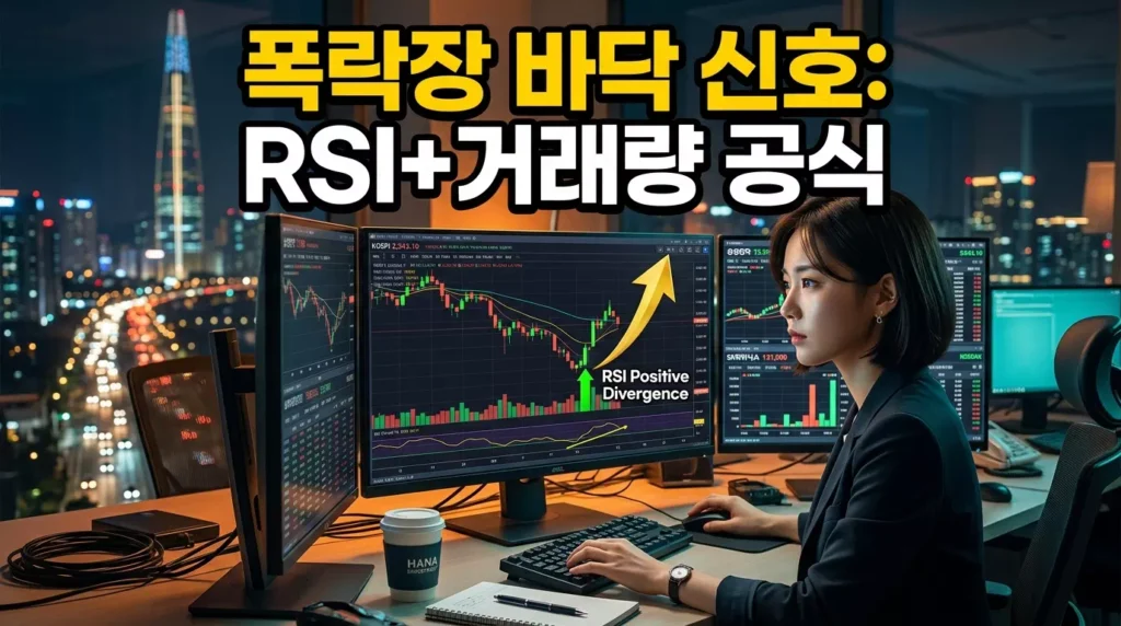 폭락장 바닥 신호 분석: RSI 다이버전스와 거래량 기반 실전 전략 1 폭락장 바닥 신호 분석: RSI 다이버전스와 거래량 기반 실전 전략