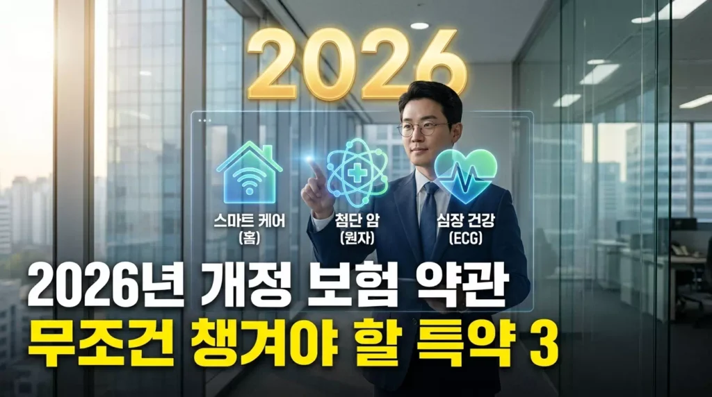 2026년 개정 보험 약관 주목해야 할 핵심 특약 3가지 완벽 분석