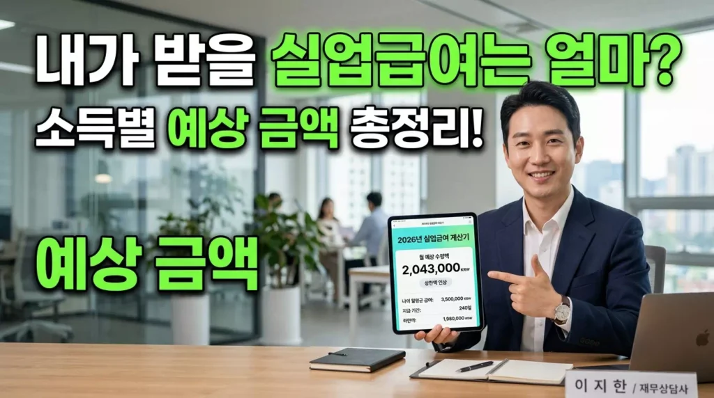 2026 실업급여 수령액 계산기