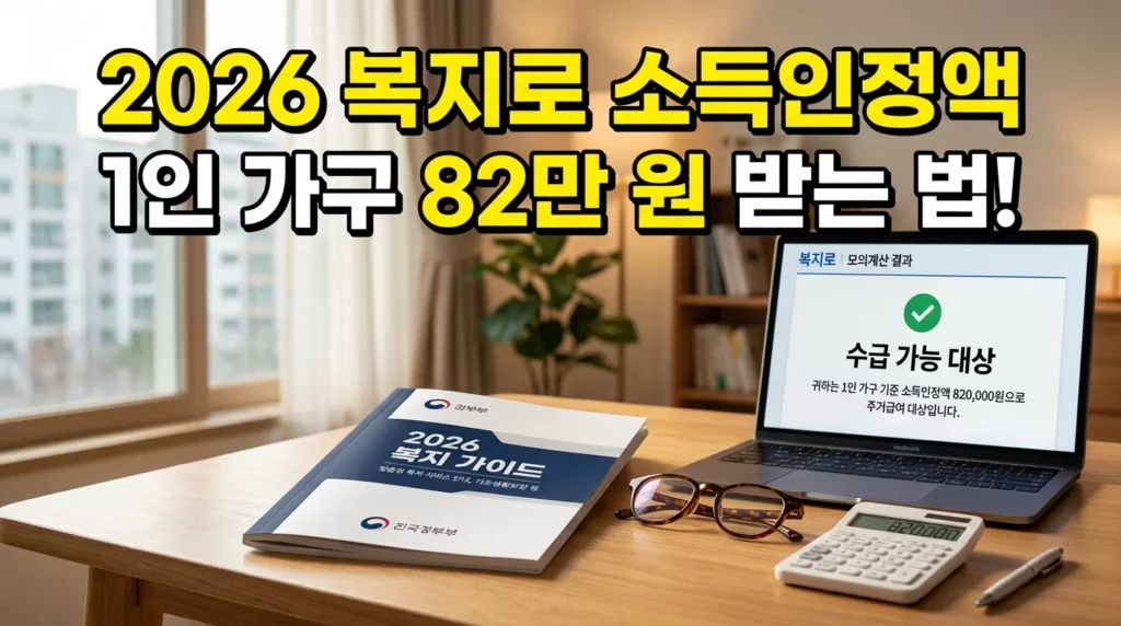 2026 복지로 소득인정액 모의계산기 사용 방법 단계별 안내
