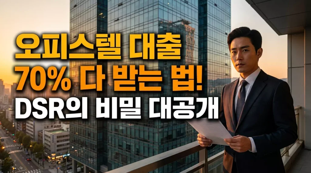 주거용 오피스텔 주택담보대출 한도 및 DSR 산정 방식 핵심 가이드