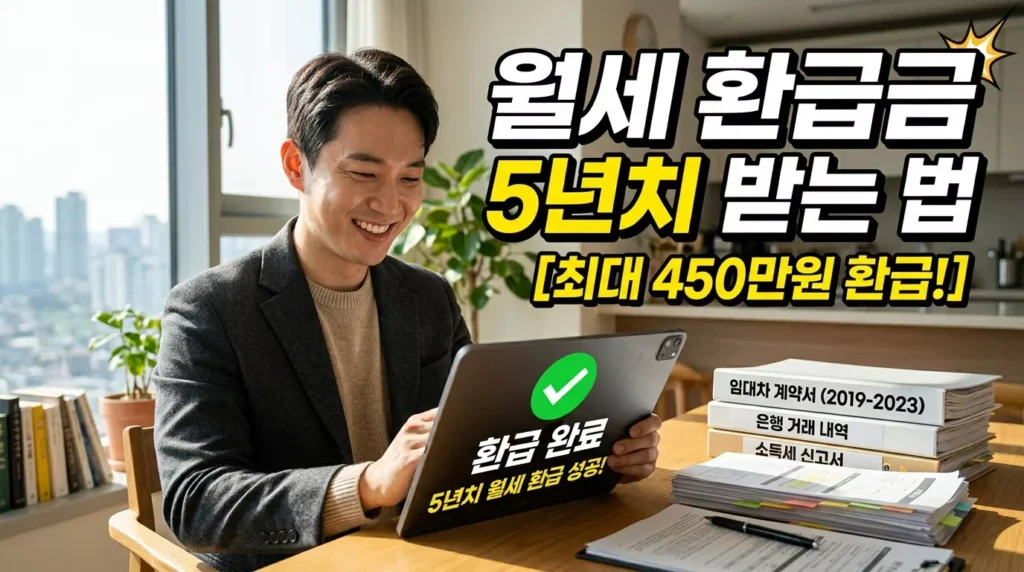 2026 월세 세액공제 경정청구 서류 완벽 가이드: 5년치 환급금 돌려받기 1 2026 월세 세액공제 경정청구 서류 완벽 가이드: 5년치 환급금 돌려받기