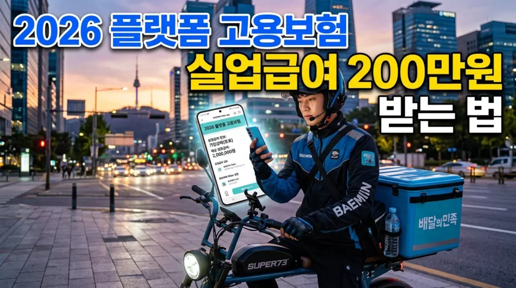 2026 플랫폼 종사자 고용보험 가입 및 실업급여 혜택 총정리