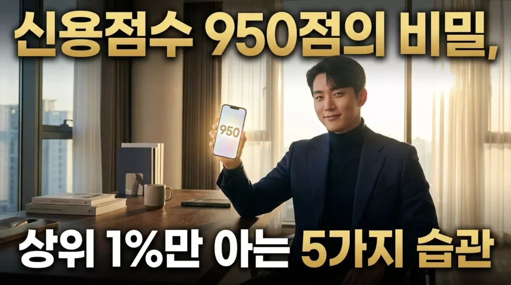신용점수 950점 올리는 법: 상위 1% 고신용자가 되는 5가지 습관