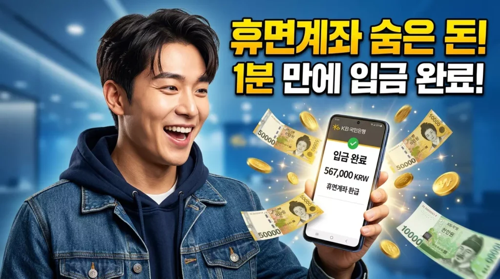 휴면계좌 숨은 돈 찾기 2026 최신 가이드: 어카운트인포·휴면예금 찾아줌으로 1분 환급