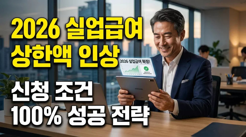 2026년 실업급여 신청 조건 및 수령액 확인 완벽 가이드 1 2026년 실업급여 신청 조건 및 수령액 확인 완벽 가이드