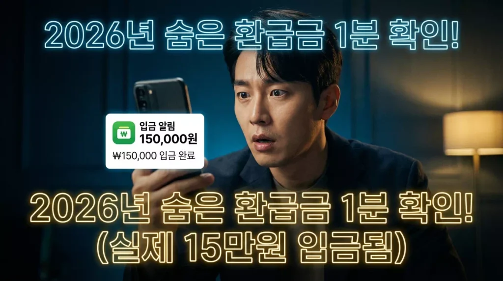 2026 내 숨은 환급금 조회: 정부24 통합 신청 및 수령 가이드