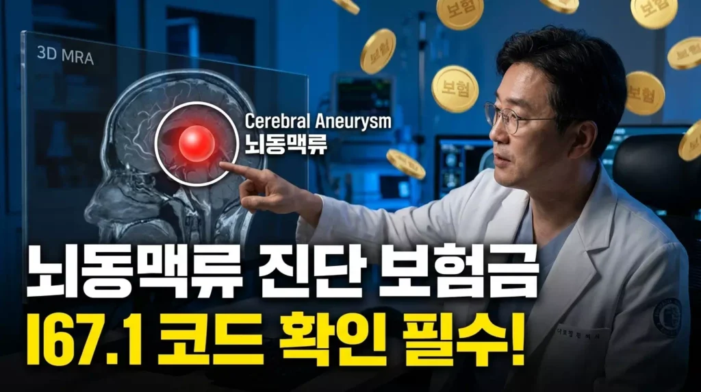 뇌동맥류 진단 보험금 수령 가능 여부 및 청구 가이드 (I67.1 완벽 분석)