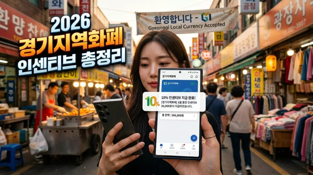 2026년 경기지역화폐 인센티브 혜택 및 신청 방법 총정리