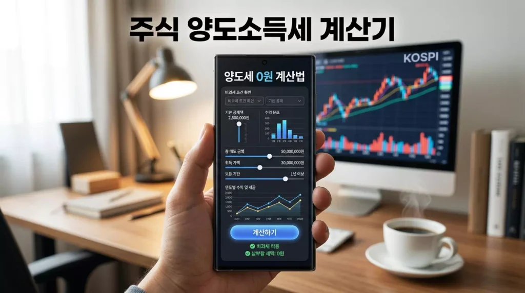 주식 양도소득세 계산기 및 2026년 신고 가이드