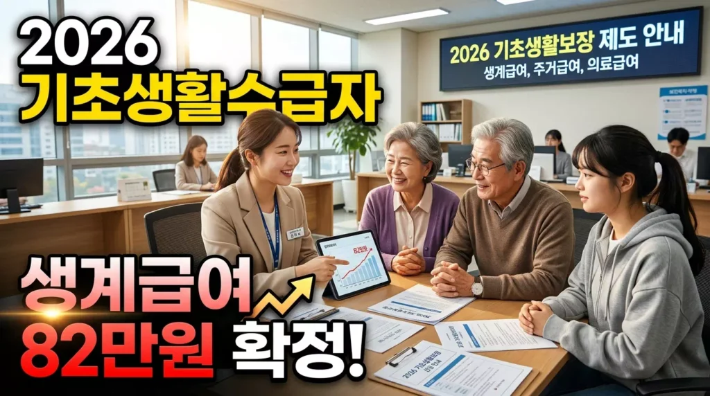 2026 기초생활수급자 자격 및 혜택 완벽 정리