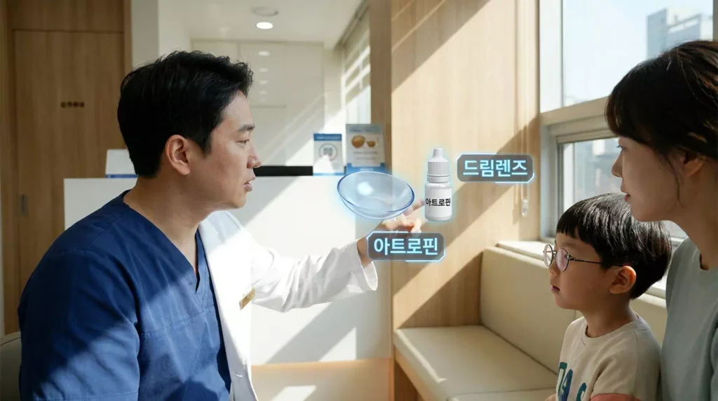 2026 드림렌즈 아트로핀 근시 억제 효과 비교 및 LAMP 연구 기반 완벽 가이드 1 드림렌즈 아트로핀