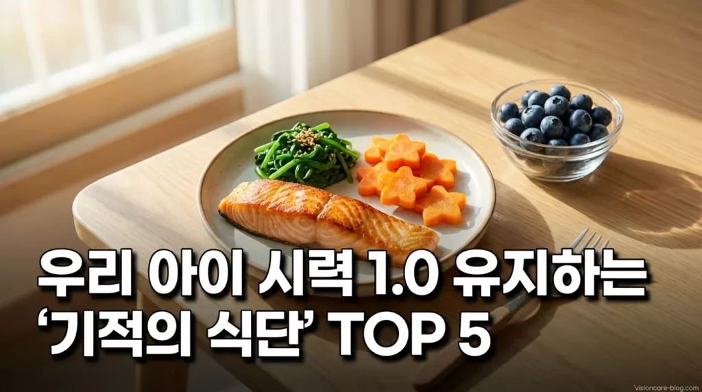 2026 어린이 시력 저하 방지 식단: 루테인·비타A 음식 TOP 리스트 및 영양제 가이드