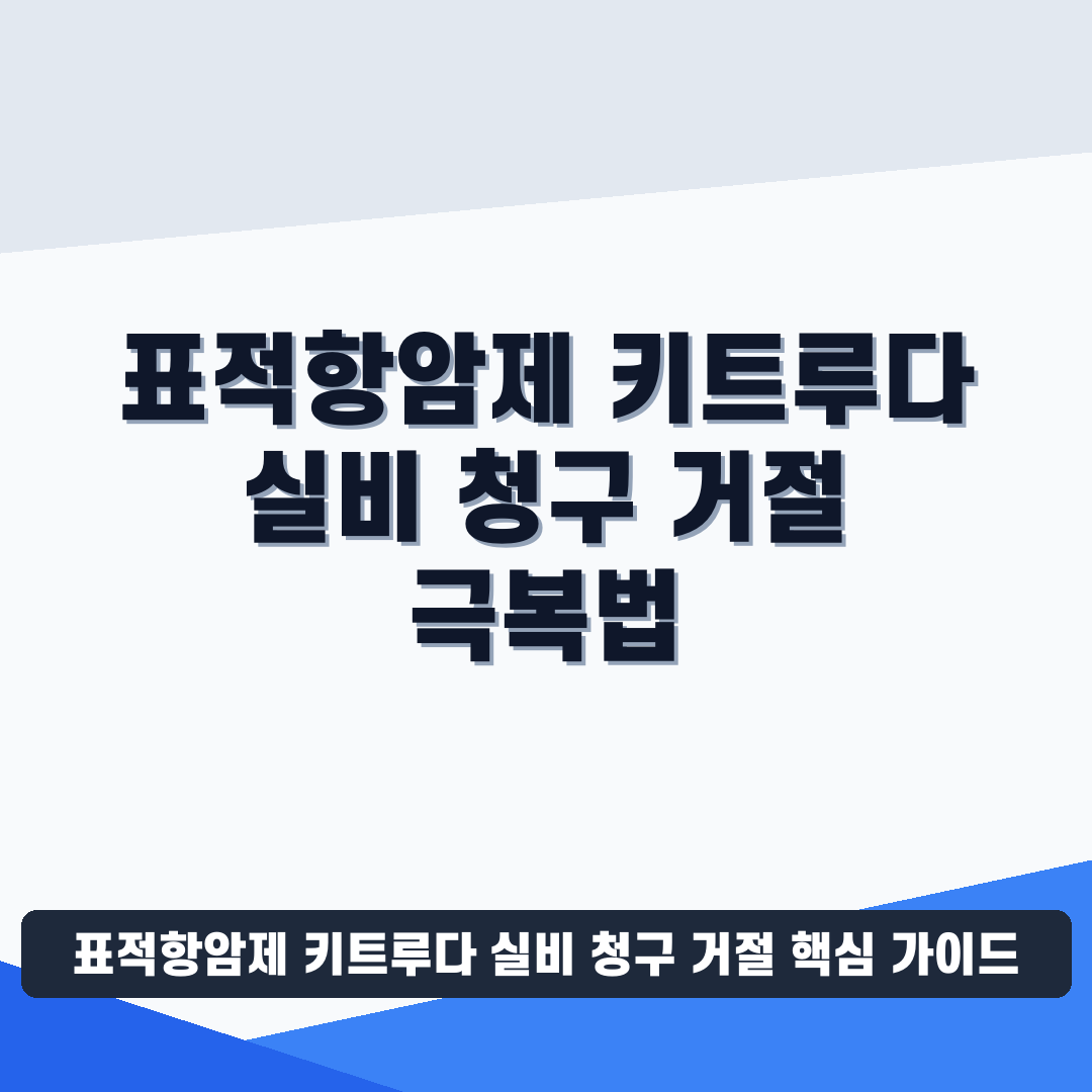 표적항암제 키트루다 실비 청구 거절 썸네일 가이드