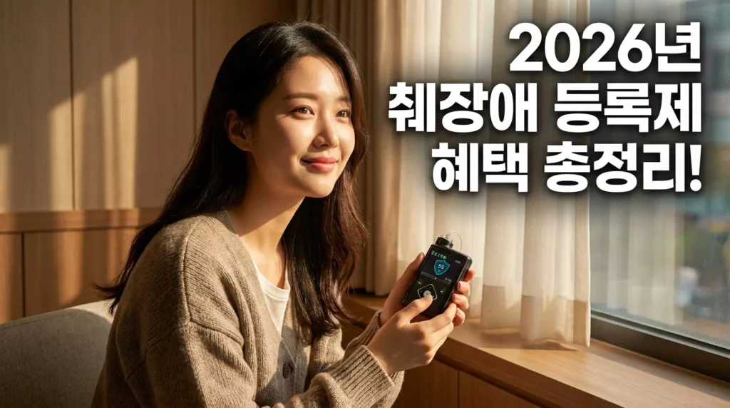 2026년 췌장 장애 등록제 및 1형 당뇨 혜택 완벽 가이드