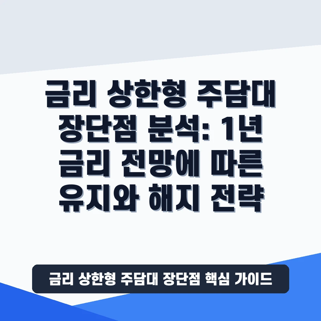 금리 상한형 주담대 장단점