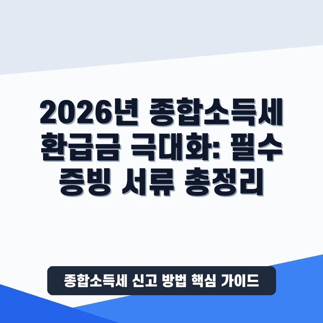 종합소득세 신고 방법