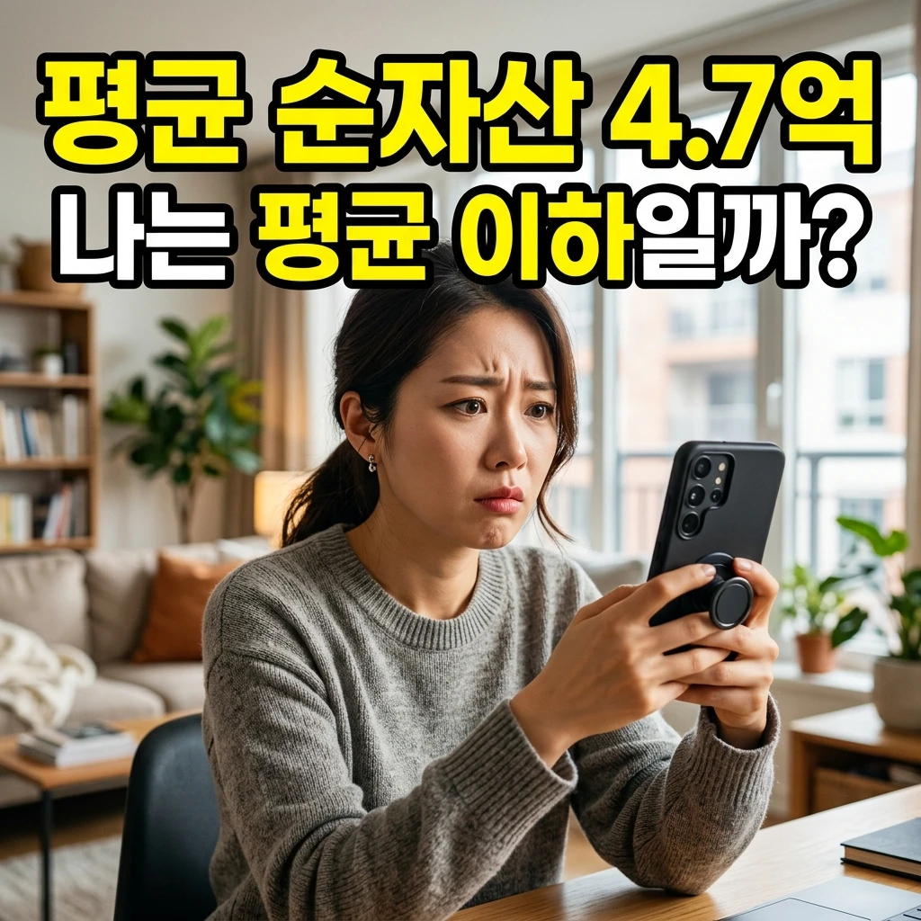 대한민국 평균 순자산 4.7억! 나는 평균일까? (내 자산 등수 확인하기)