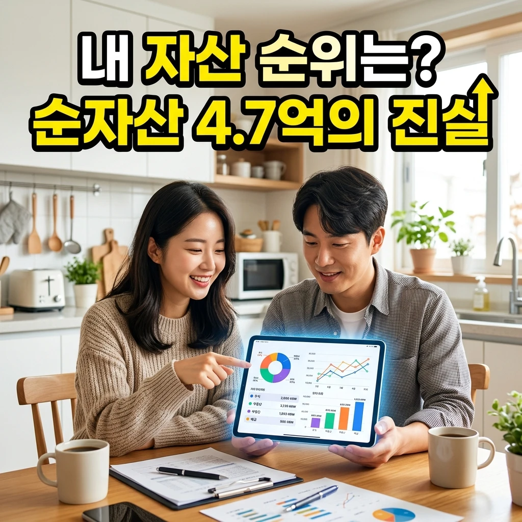 대한민국 평균 순자산 4.7억! 나는 평균일까? (내 자산 등수 확인하기)