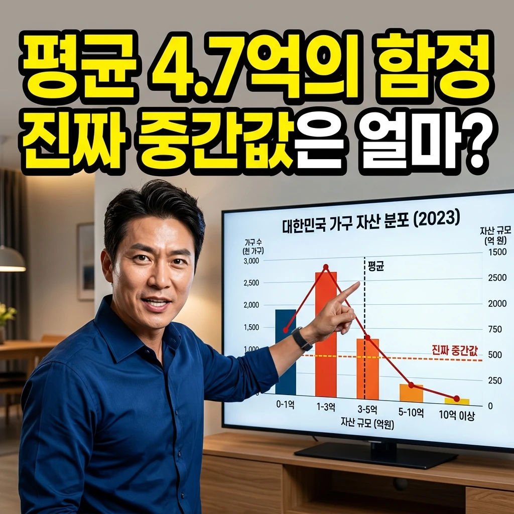 대한민국 평균 순자산 4.7억! 나는 평균일까? (내 자산 등수 확인하기)