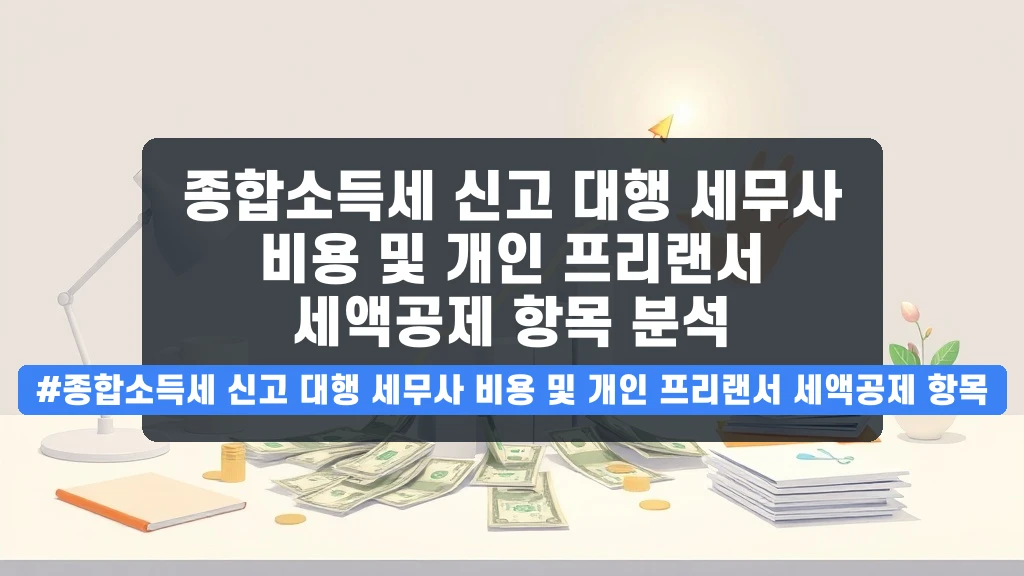 종합소득세, 비용 아끼는 절세 핵심 체크리스트 (2026년 대비)