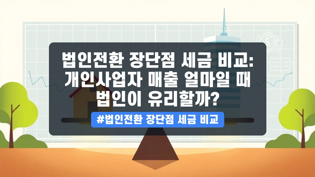 개인 vs 법인사업자, 세금 차이점 완벽 비교 (절세 가이드)
