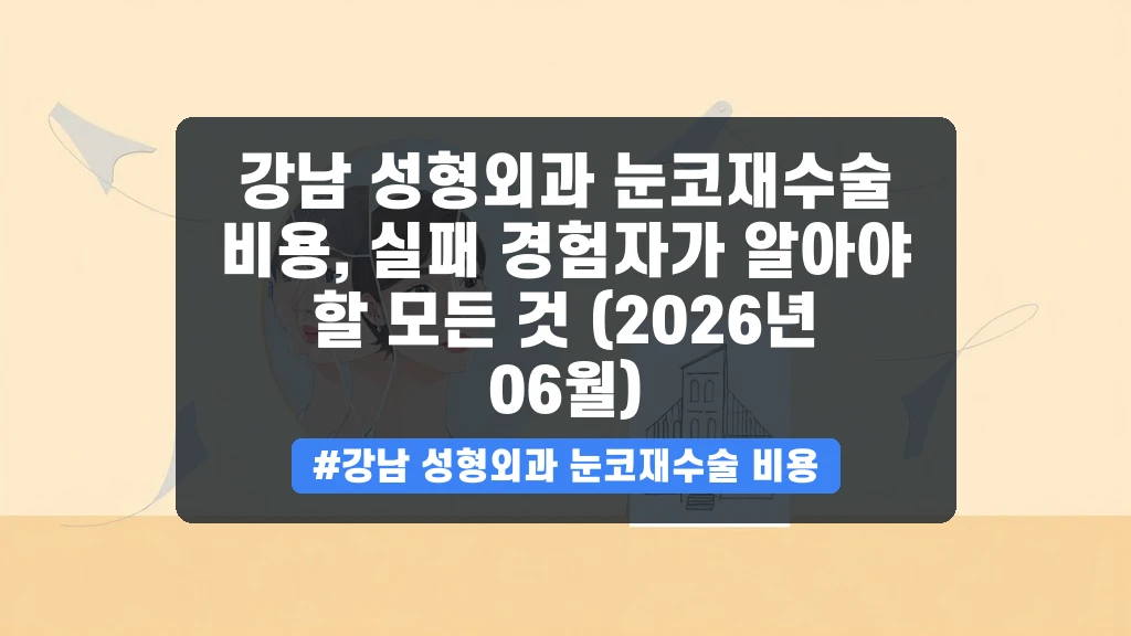 눈코 재수술, 연예인처럼 되려면? 실패 원인과 비용 완벽 가이드