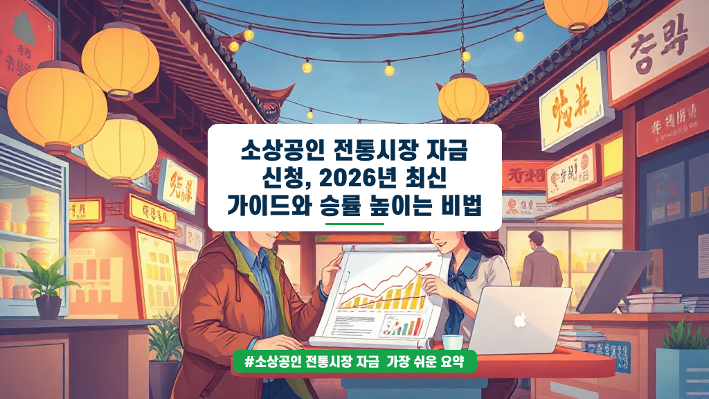 전통시장 소상공인 자금 찾기 가이드: 신용보증부터 신청까지 핵심 정리!