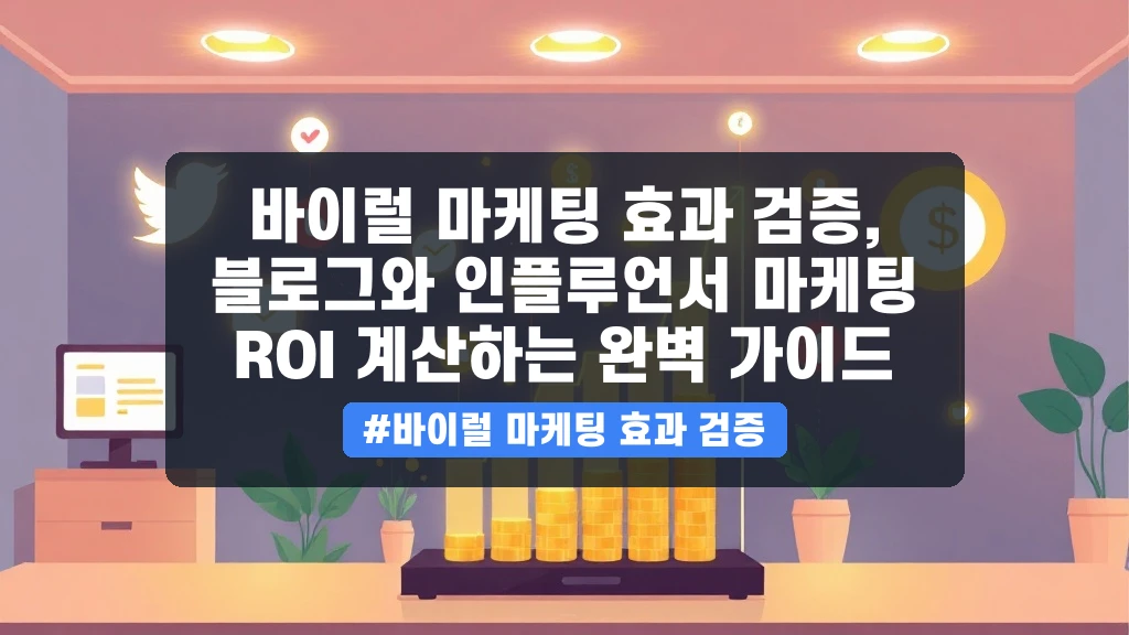 바이럴 마케팅 효과, 블로그와 인플루언서 ROI 측정하는 법 (2026년 최신 가이드)