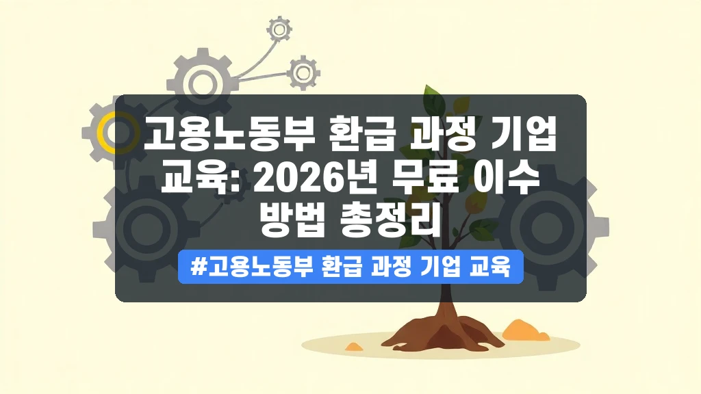 직무능력 향상 교육비, 최대 90% 정부 환급받는 방법