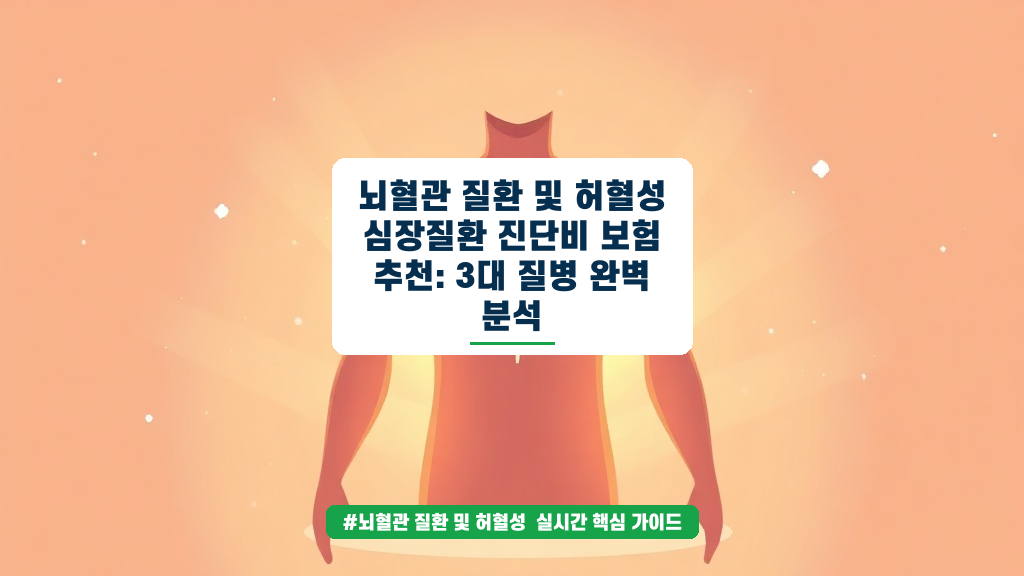 뇌혈관 질환 보험, 제대로 보장받고 계신가요? 핵심 체크리스트