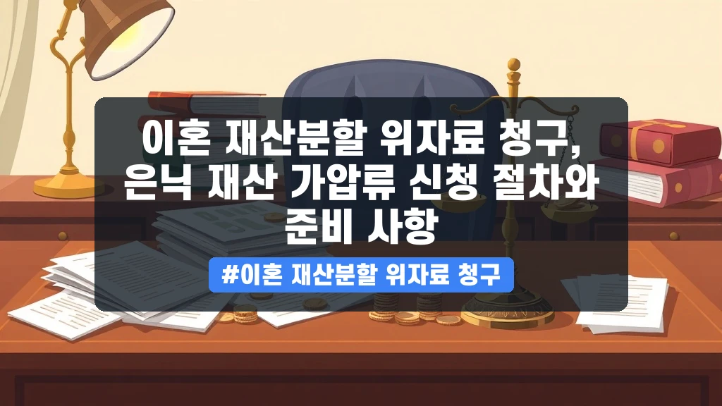 이혼 재산분할, 위자료 제대로 청구하는 법 (가압류 절차 안내)