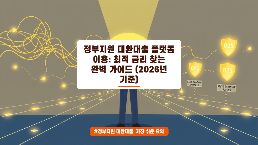 🏛️ 정부지원 대환대출, 저축은행→시중은행 갈아타기 완벽 가이드 (2026년 06월)