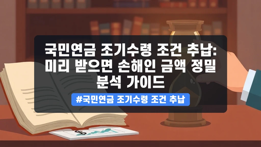 국민연금 조기 수령, 나에게 맞는 시기는? 감액 폭과 최대 이득점 분석