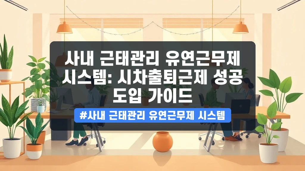 시차출퇴근제, 어떤 근태관리 앱이 좋을까요? 유연근무제 완벽 가이드