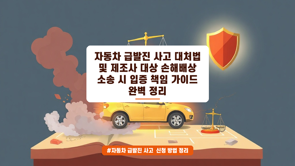 자동차 급발진 사고 시 생명을 지키는 대처법과 소송 증거 가이드