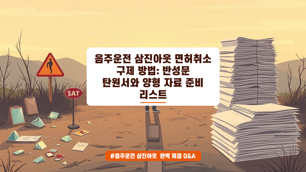 음주운전 면허취소 구제와 삼진아웃 가중처벌 대응법 총정리