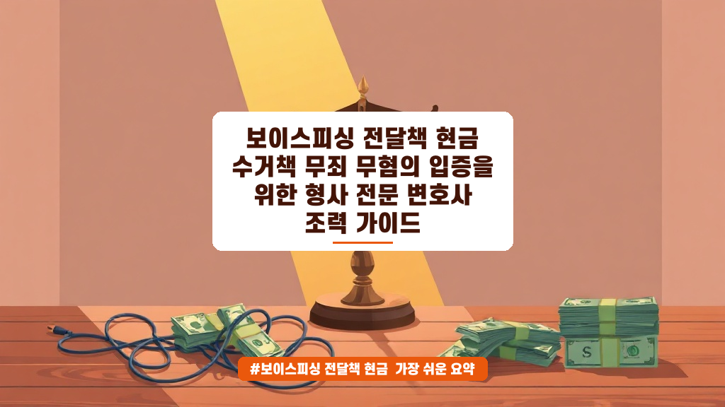 알바인 줄 알았는데 보이스피싱 수거책? 무죄 입증 핵심 포인트