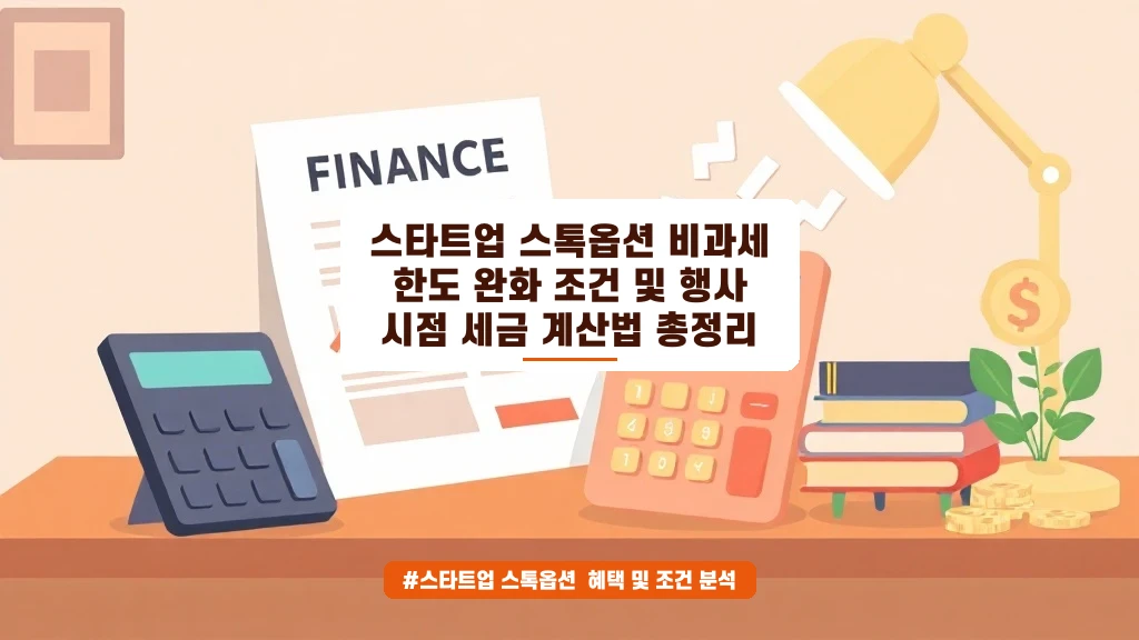 스타트업 스톡옵션 비과세 한도와 세금 계산법 완벽 정리