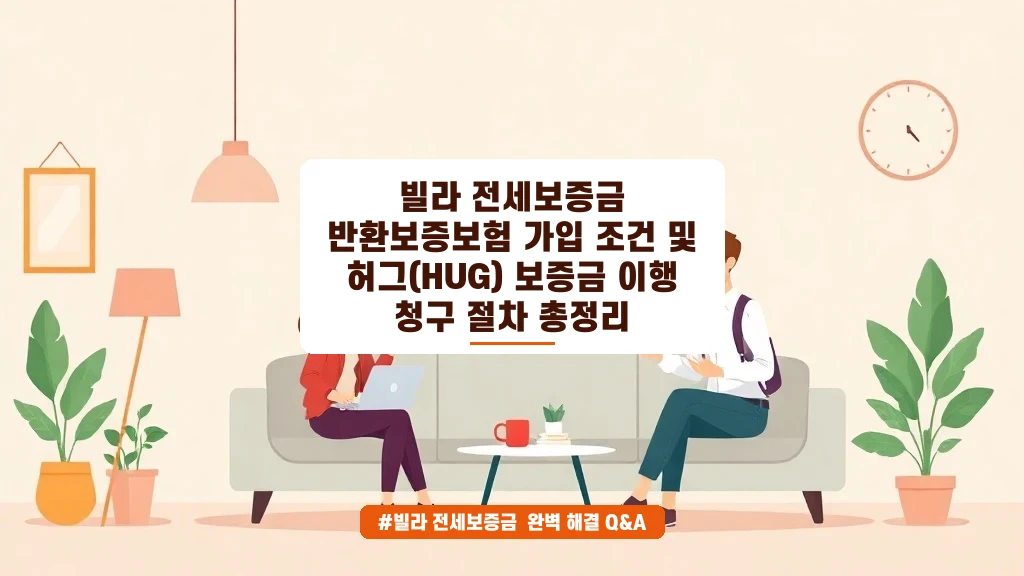 빌라 전세 사기 예방! 보증보험 가입 조건과 HUG 청구 절차 총정리