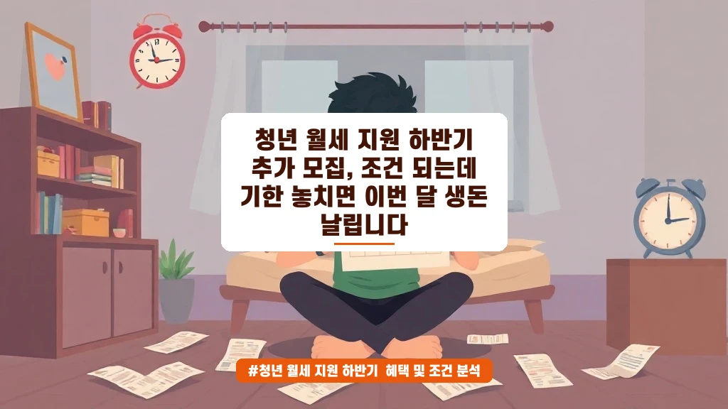청년 월세 지원 하반기 추가 모집, 놓치면 생돈 날아요