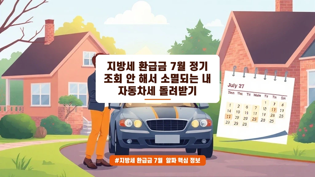 자동차세 환급금, 7월에 소멸되기 전에 꼭 확인하세요!